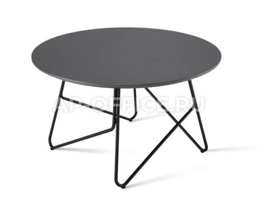 Чайный столик DT190.060035-Т-Ч, цвет Тёмно серый, цвет опор Черные